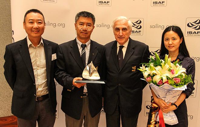 ISAF President Carlo Croce, ISAF Vice President Quanhai Li with conference organisers © ISAF 